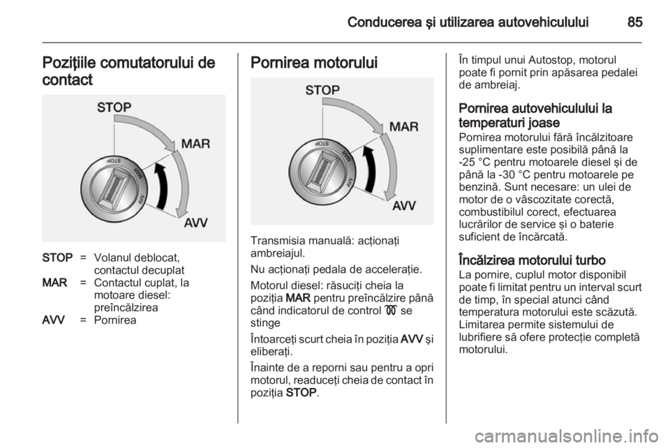 OPEL COMBO D 2012  Manual de utilizare (in Romanian) 