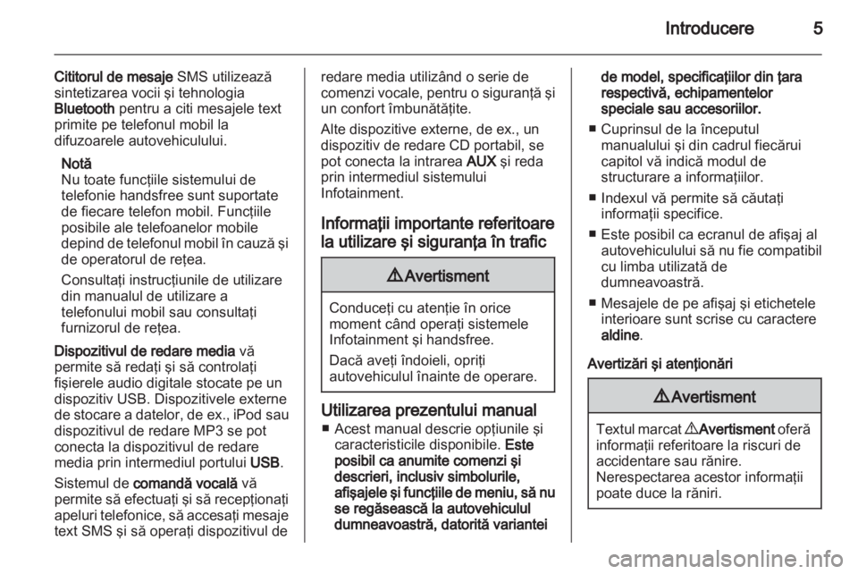 OPEL COMBO D 2013  Manual pentru sistemul Infotainment (in Romanian) 