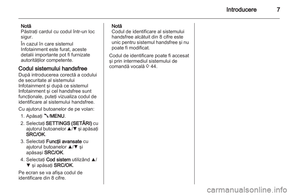 OPEL COMBO D 2013  Manual pentru sistemul Infotainment (in Romanian) 