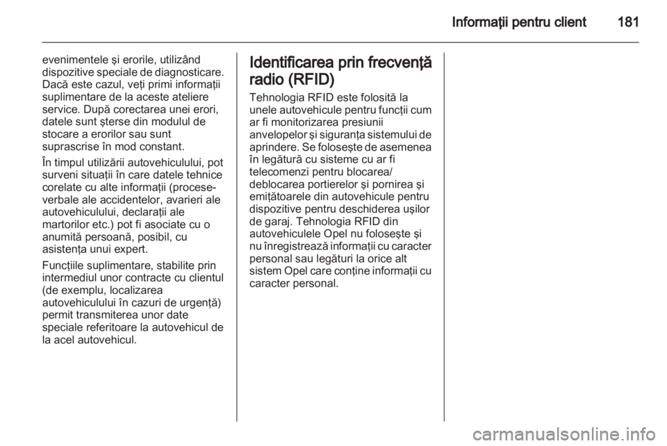 OPEL COMBO D 2013  Manual de utilizare (in Romanian) 