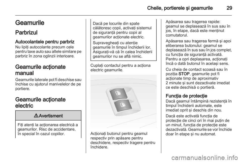 OPEL COMBO D 2013  Manual de utilizare (in Romanian) 