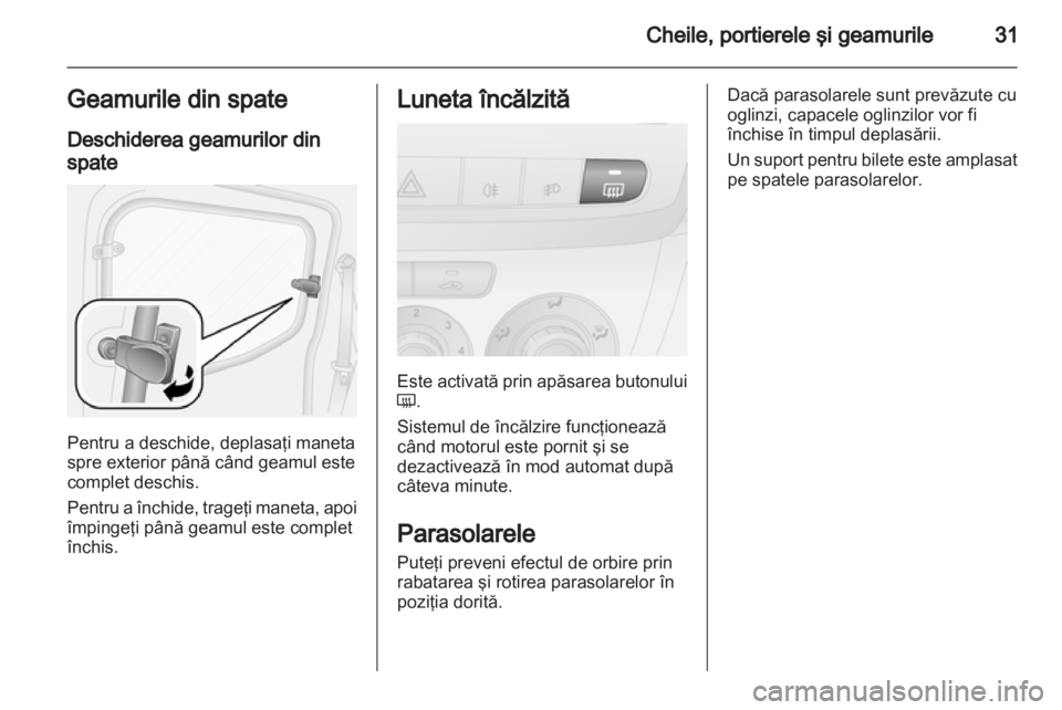 OPEL COMBO D 2013  Manual de utilizare (in Romanian) 