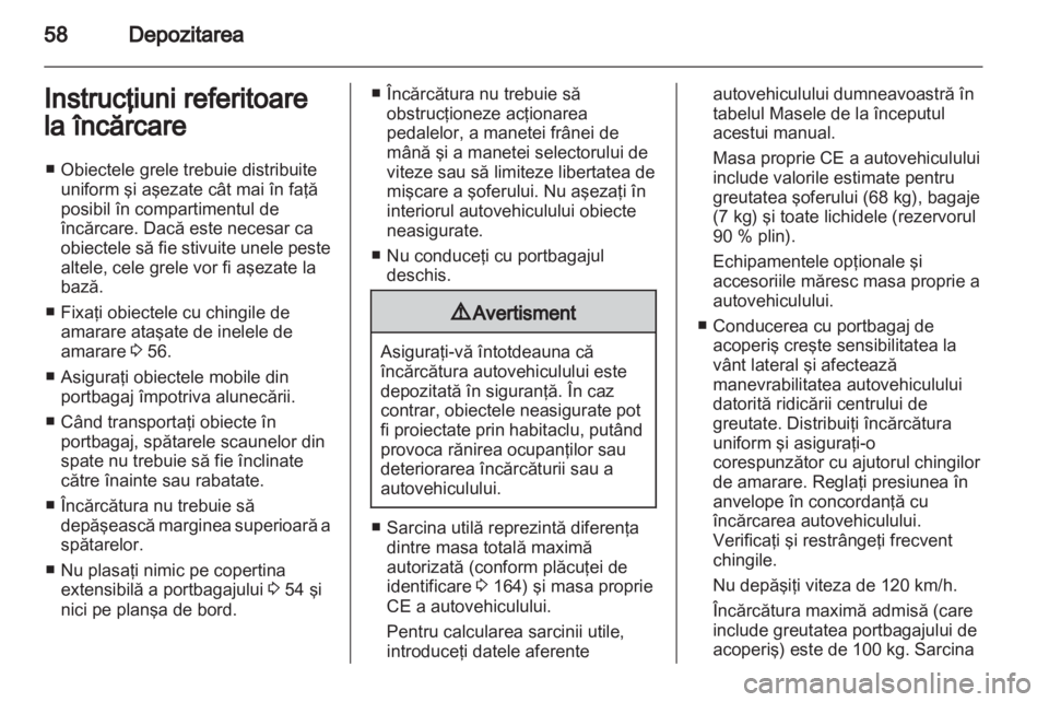 OPEL COMBO D 2013  Manual de utilizare (in Romanian) 