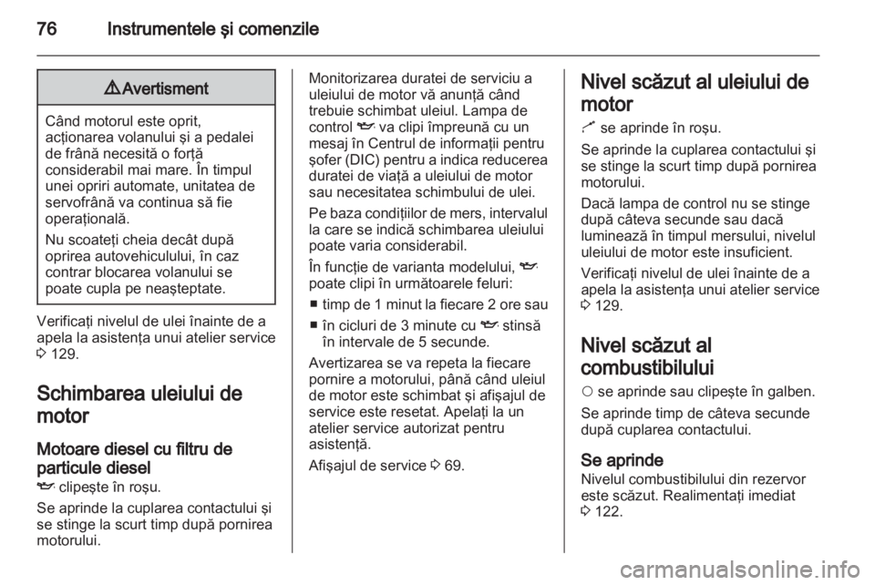 OPEL COMBO D 2013  Manual de utilizare (in Romanian) 