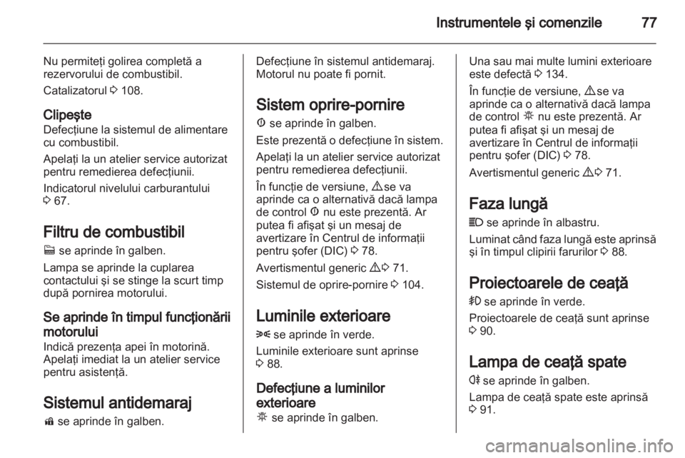 OPEL COMBO D 2013  Manual de utilizare (in Romanian) 
