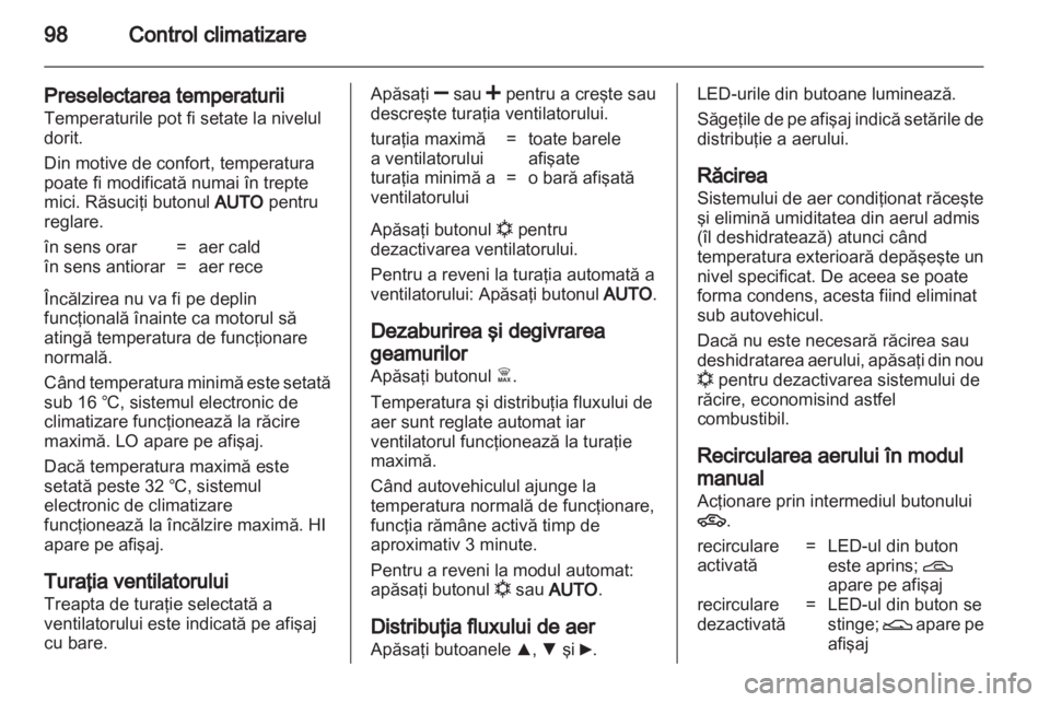 OPEL COMBO D 2013  Manual de utilizare (in Romanian) 
