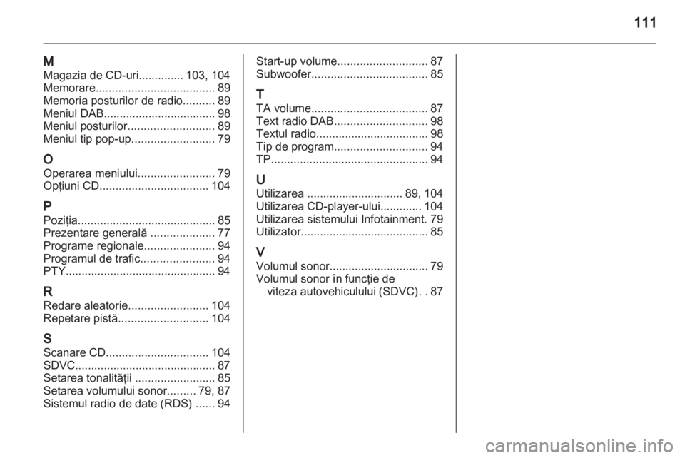 OPEL CORSA 2010.5  Manual pentru sistemul Infotainment (in Romanian) 