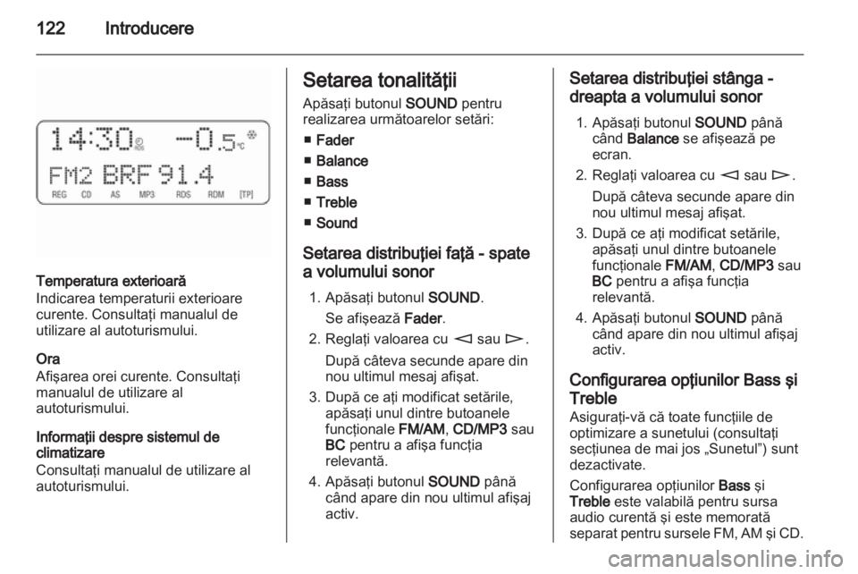 OPEL CORSA 2010.5  Manual pentru sistemul Infotainment (in Romanian) 