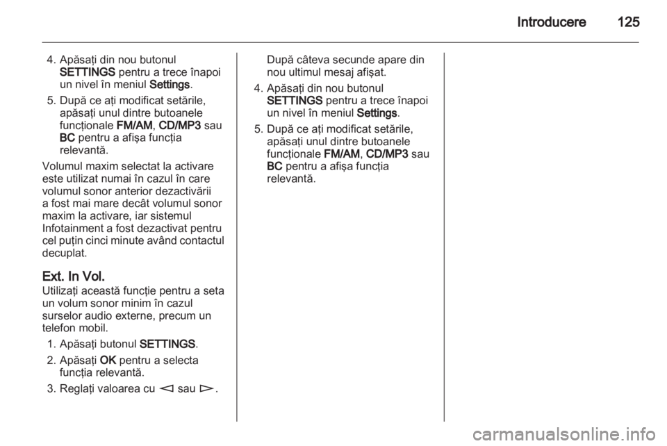 OPEL CORSA 2010.5  Manual pentru sistemul Infotainment (in Romanian) 