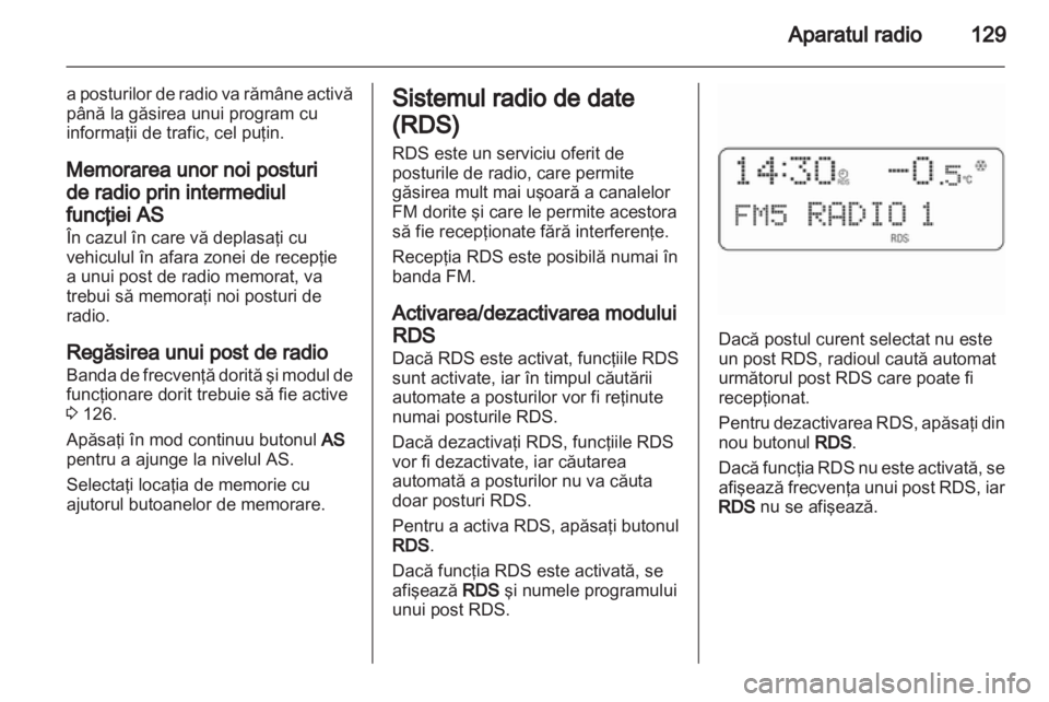 OPEL CORSA 2010.5  Manual pentru sistemul Infotainment (in Romanian) 