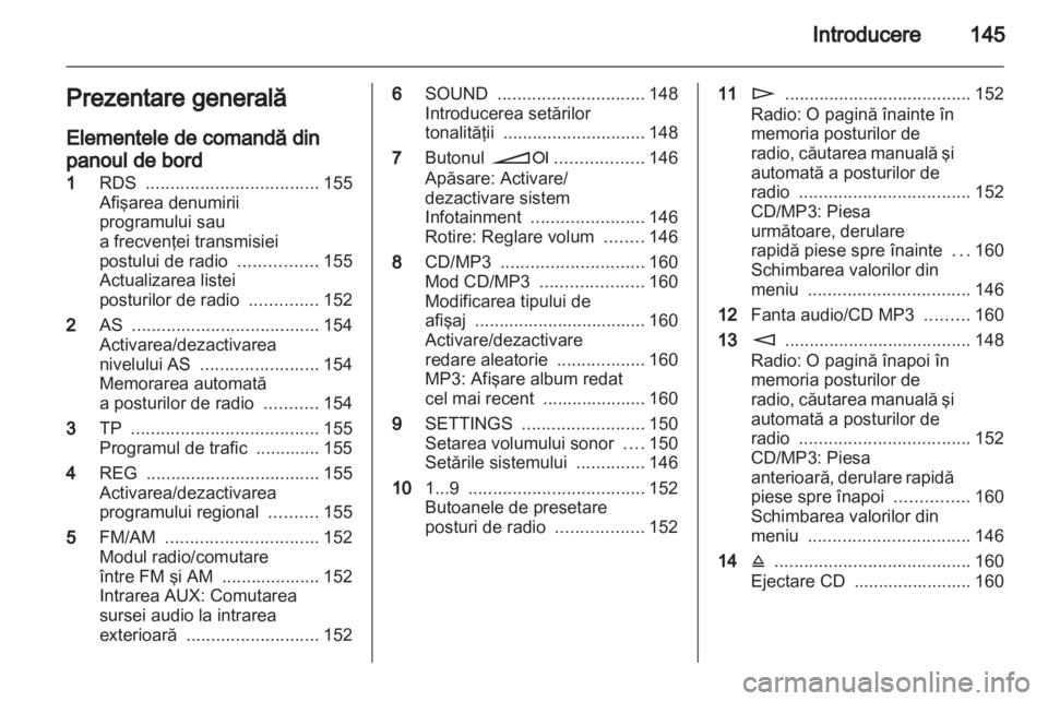 OPEL CORSA 2010.5  Manual pentru sistemul Infotainment (in Romanian) 
