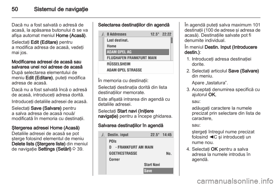 OPEL CORSA 2010.5  Manual pentru sistemul Infotainment (in Romanian) 