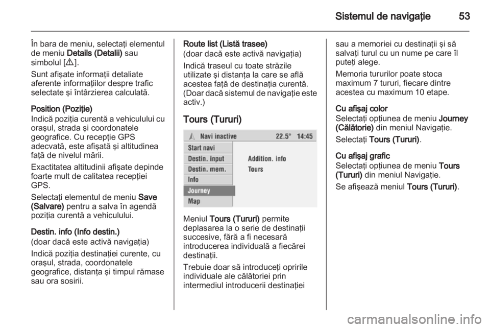 OPEL CORSA 2010.5  Manual pentru sistemul Infotainment (in Romanian) 