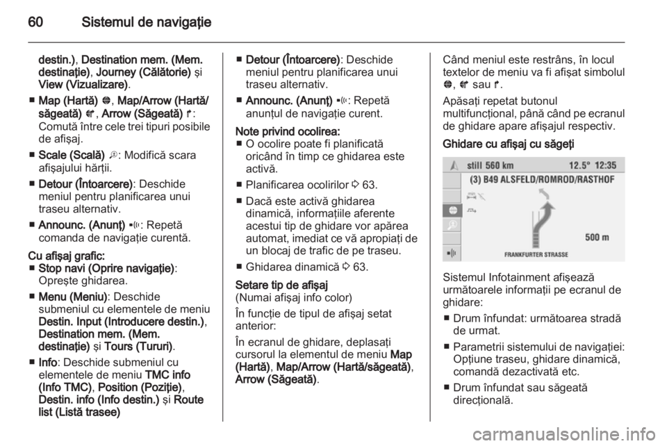 OPEL CORSA 2010.5  Manual pentru sistemul Infotainment (in Romanian) 
