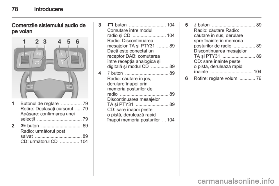 OPEL CORSA 2010.5  Manual pentru sistemul Infotainment (in Romanian) 