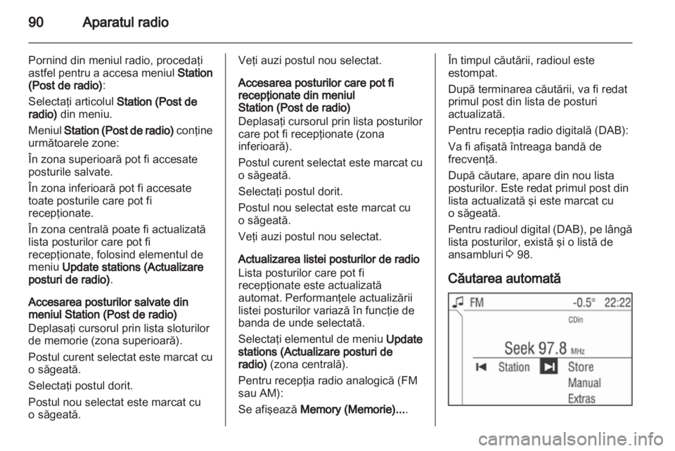 OPEL CORSA 2010.5  Manual pentru sistemul Infotainment (in Romanian) 