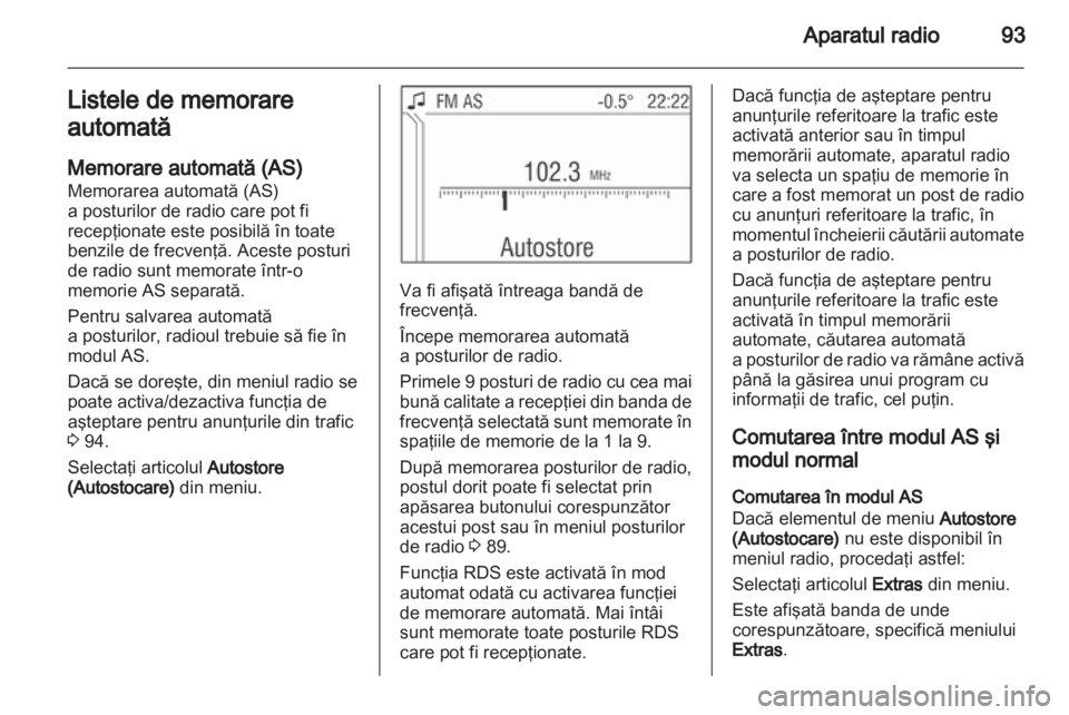 OPEL CORSA 2010.5  Manual pentru sistemul Infotainment (in Romanian) 