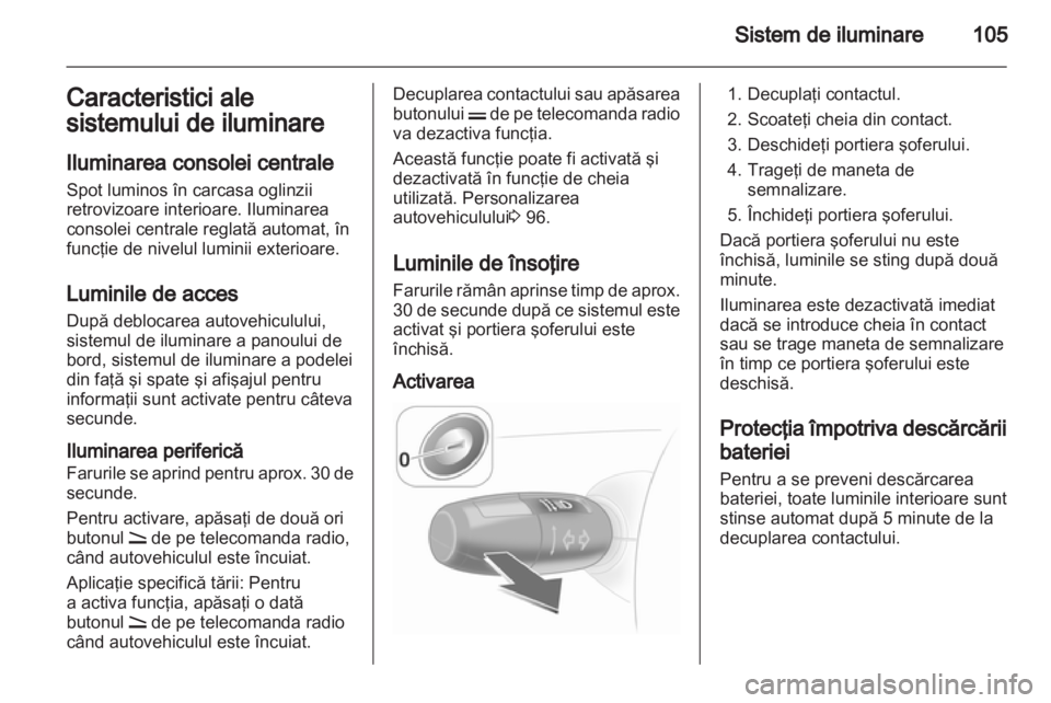 OPEL CORSA 2010.5  Manual de utilizare (in Romanian) 