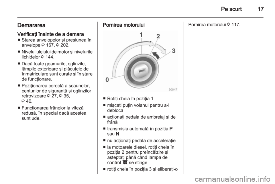 OPEL CORSA 2010.5  Manual de utilizare (in Romanian) 