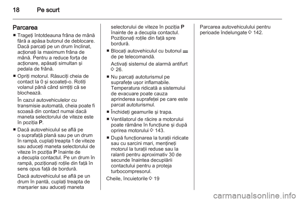 OPEL CORSA 2010.5  Manual de utilizare (in Romanian) 