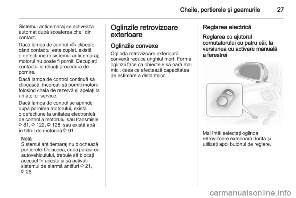 OPEL CORSA 2010.5  Manual de utilizare (in Romanian) 