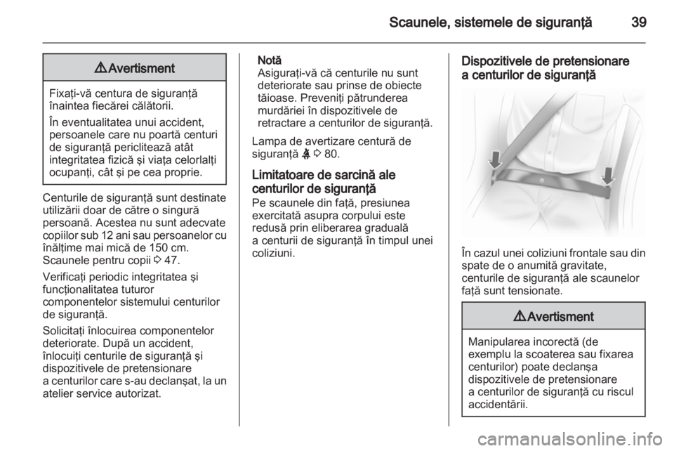 OPEL CORSA 2010.5  Manual de utilizare (in Romanian) 