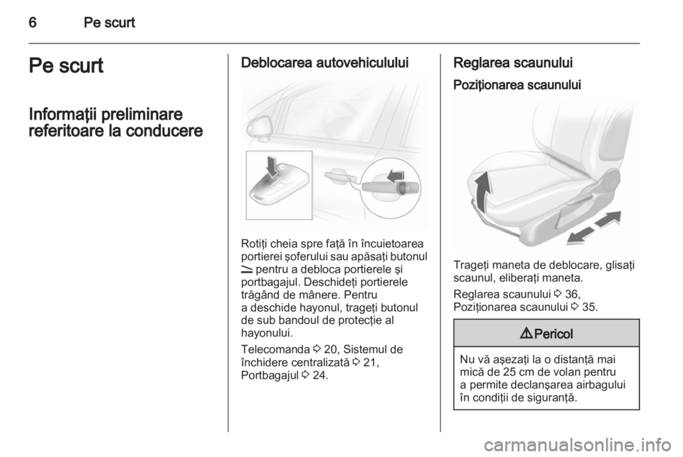 OPEL CORSA 2010.5  Manual de utilizare (in Romanian) 
