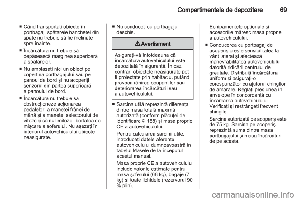 OPEL CORSA 2010.5  Manual de utilizare (in Romanian) 