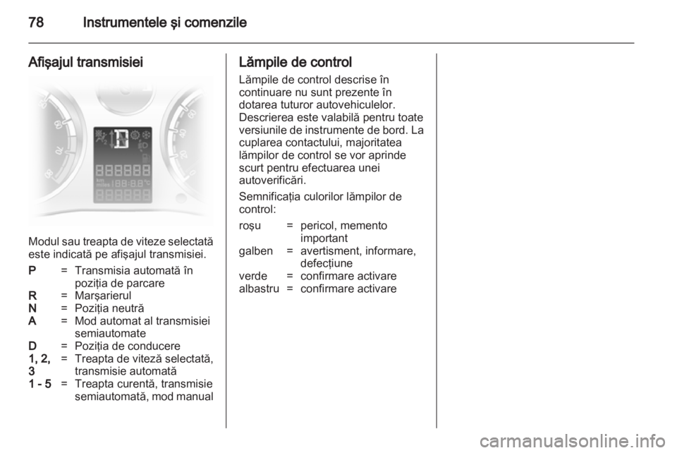 OPEL CORSA 2010.5  Manual de utilizare (in Romanian) 