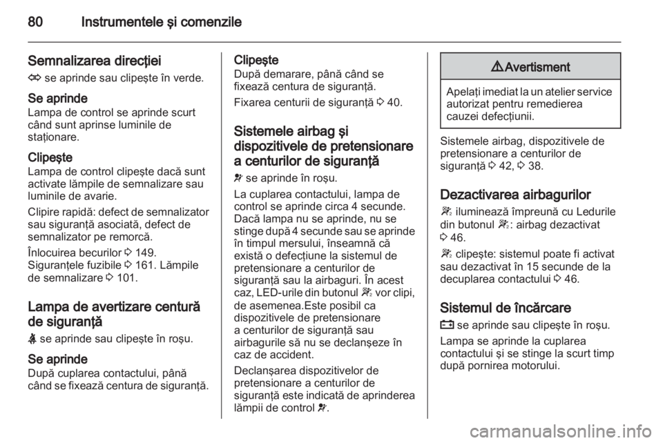 OPEL CORSA 2010.5  Manual de utilizare (in Romanian) 