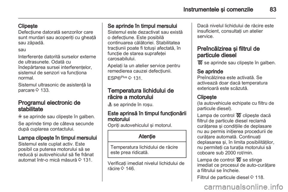 OPEL CORSA 2010.5  Manual de utilizare (in Romanian) 