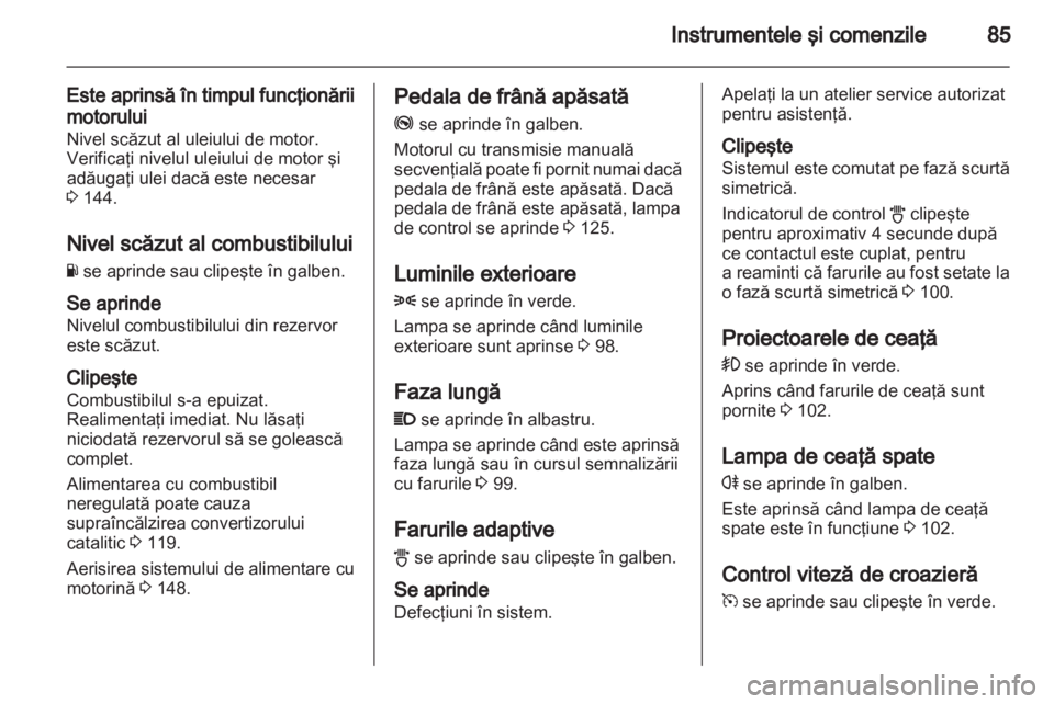 OPEL CORSA 2010.5  Manual de utilizare (in Romanian) 