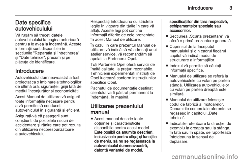 OPEL CORSA 2011  Manual de utilizare (in Romanian) 