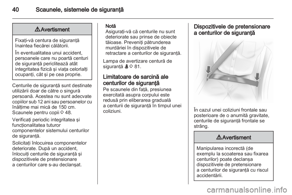 OPEL CORSA 2011  Manual de utilizare (in Romanian) 