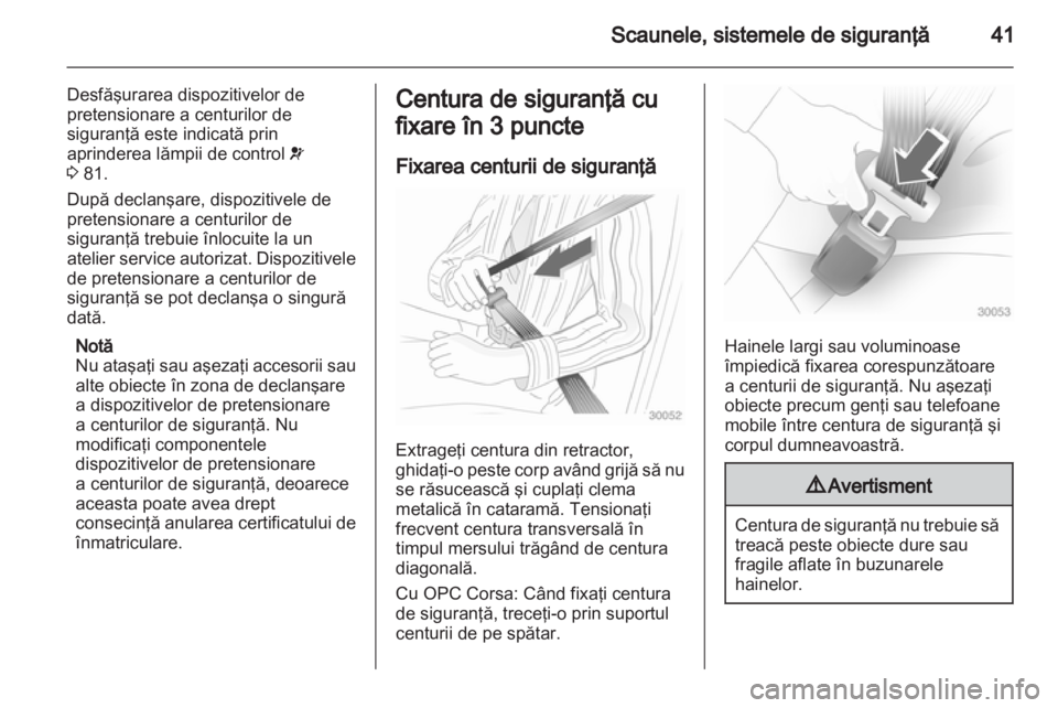 OPEL CORSA 2011  Manual de utilizare (in Romanian) 