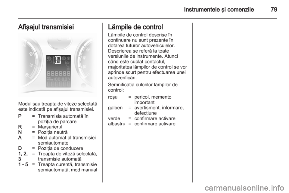 OPEL CORSA 2011  Manual de utilizare (in Romanian) 