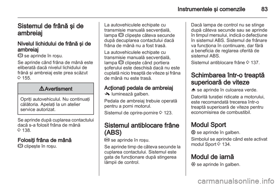 OPEL CORSA 2011  Manual de utilizare (in Romanian) 