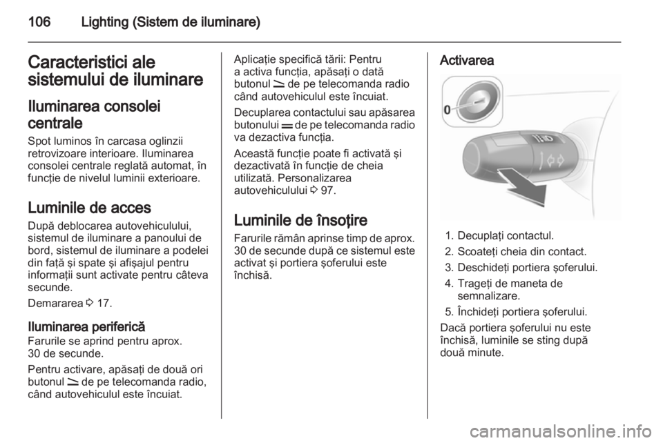OPEL CORSA 2011.5  Manual de utilizare (in Romanian) 
