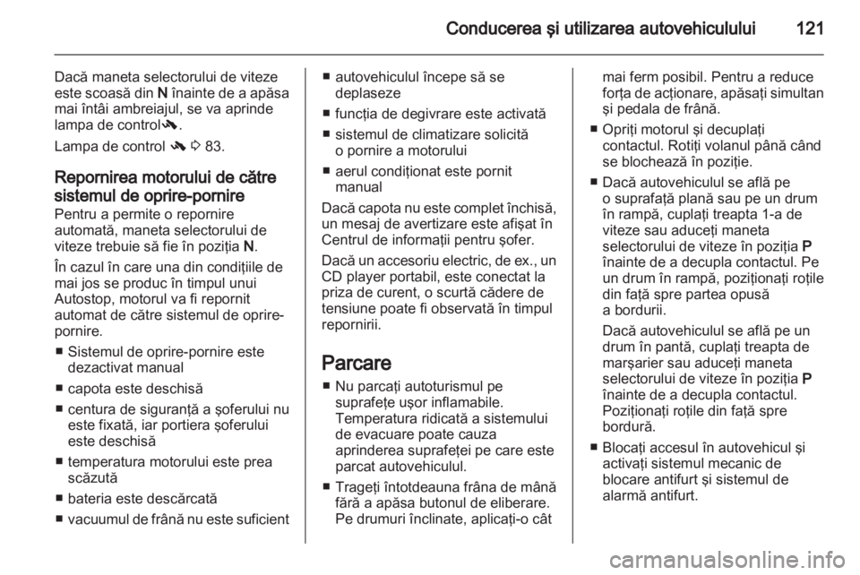 OPEL CORSA 2011.5  Manual de utilizare (in Romanian) 