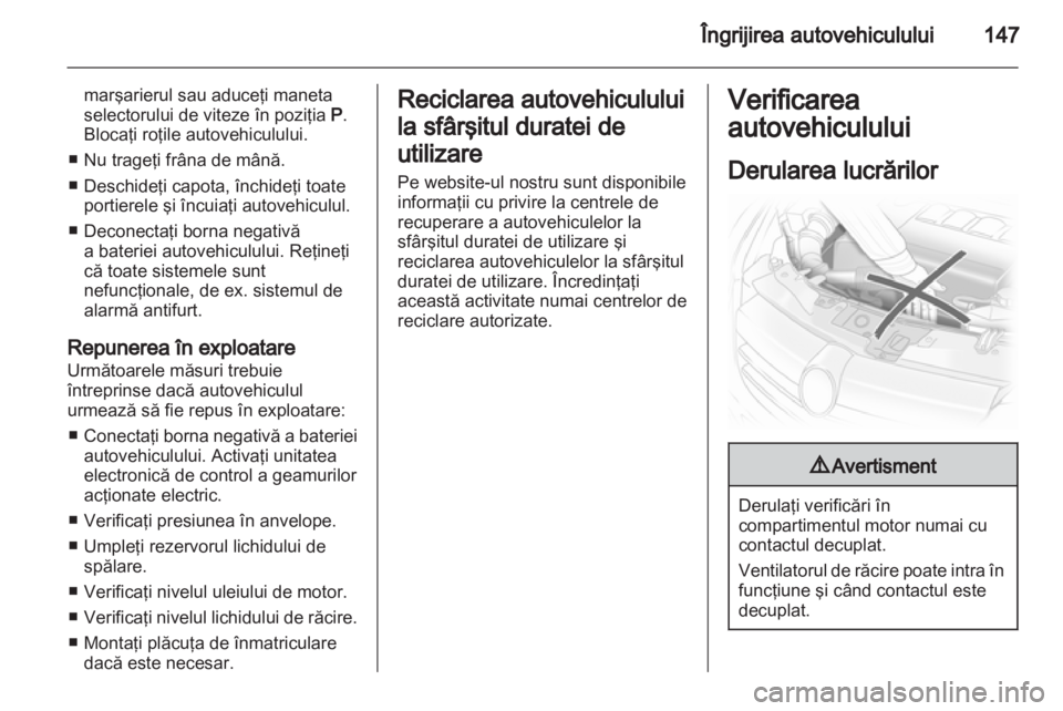 OPEL CORSA 2011.5  Manual de utilizare (in Romanian) 