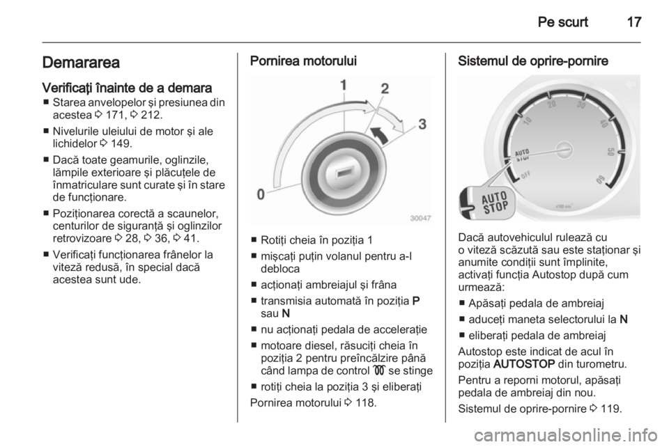 OPEL CORSA 2011.5  Manual de utilizare (in Romanian) 