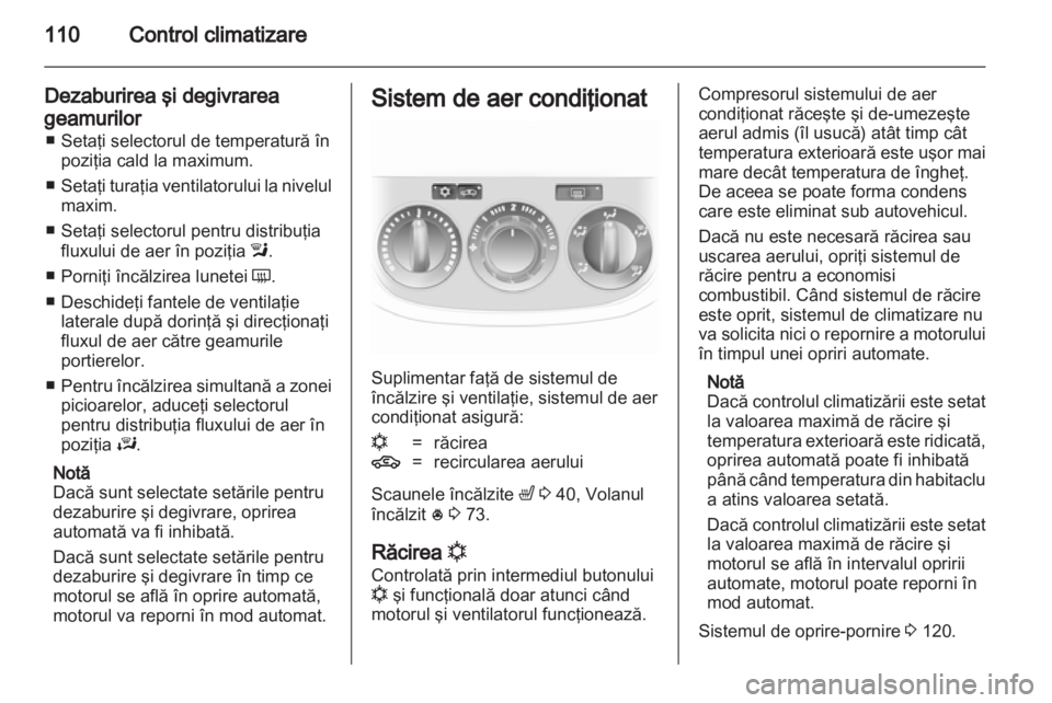 OPEL CORSA 2012  Manual de utilizare (in Romanian) 