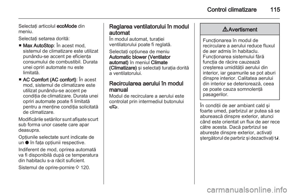 OPEL CORSA 2012  Manual de utilizare (in Romanian) 