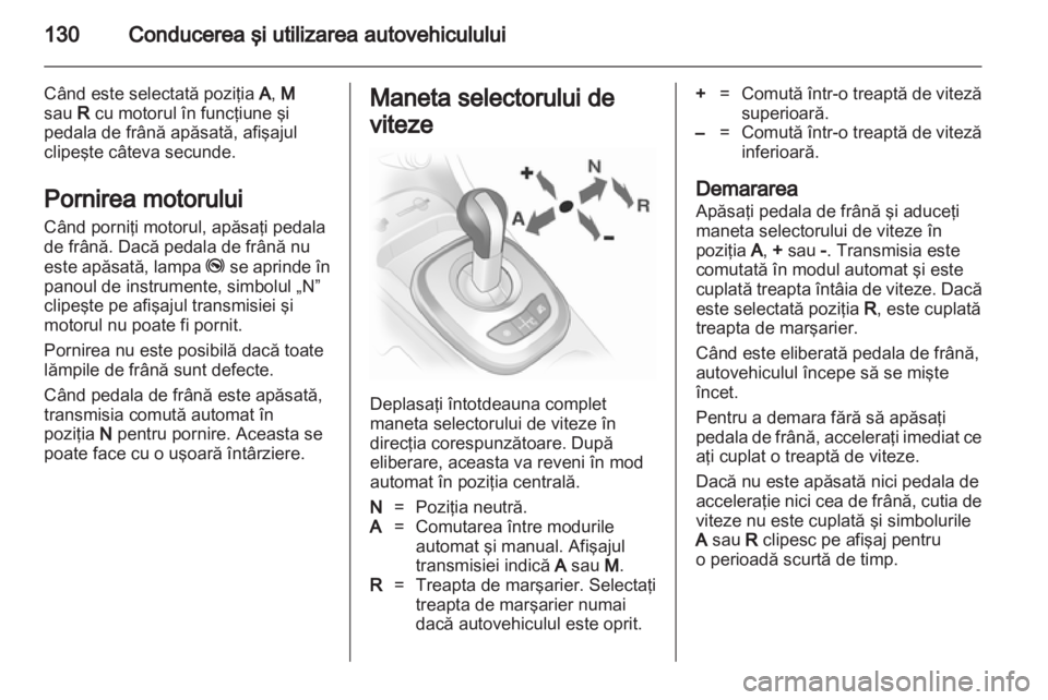 OPEL CORSA 2012  Manual de utilizare (in Romanian) 