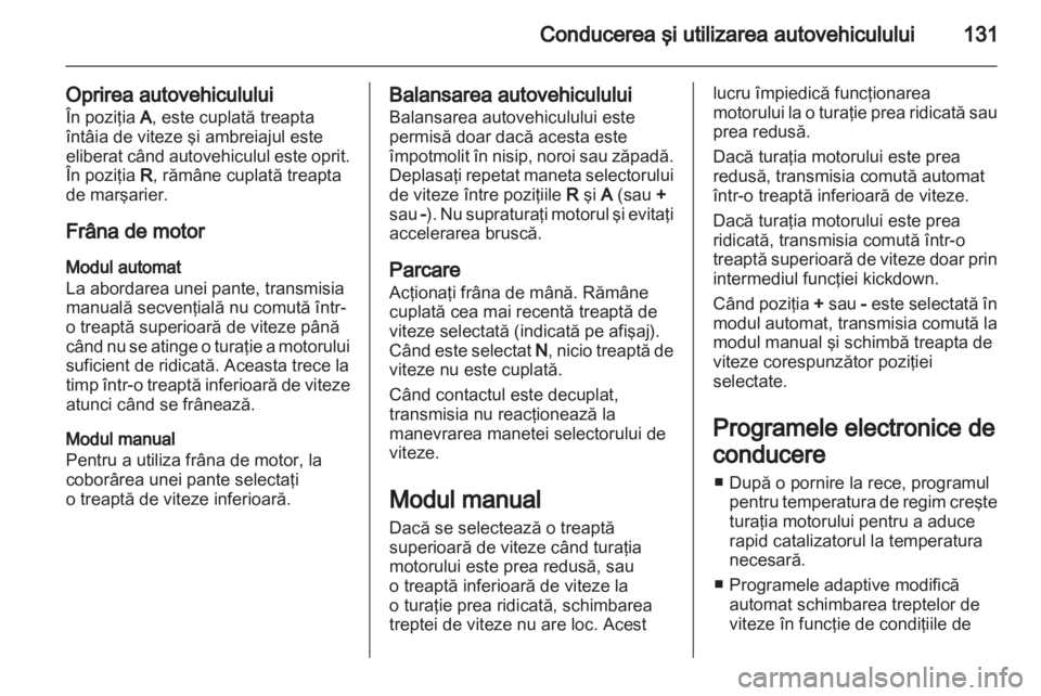 OPEL CORSA 2012  Manual de utilizare (in Romanian) 