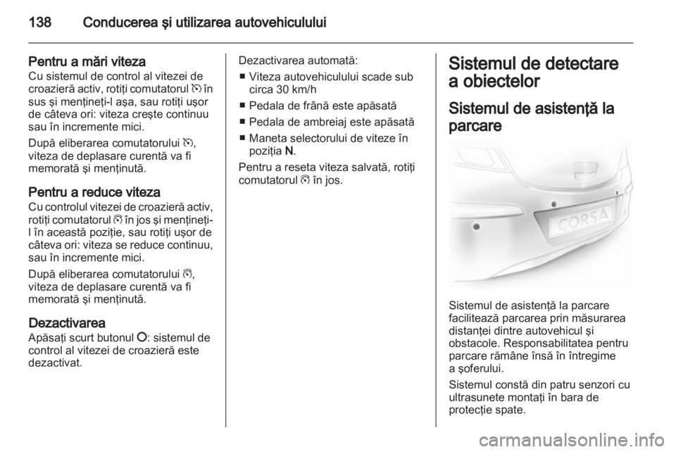 OPEL CORSA 2012  Manual de utilizare (in Romanian) 