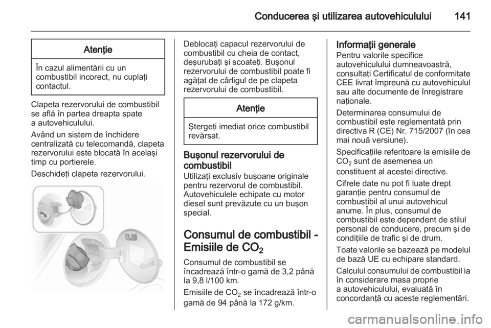 OPEL CORSA 2012  Manual de utilizare (in Romanian) 