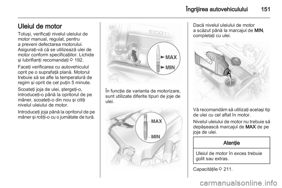 OPEL CORSA 2012  Manual de utilizare (in Romanian) 