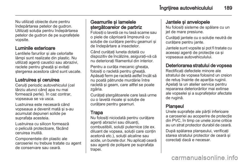 OPEL CORSA 2012  Manual de utilizare (in Romanian) 