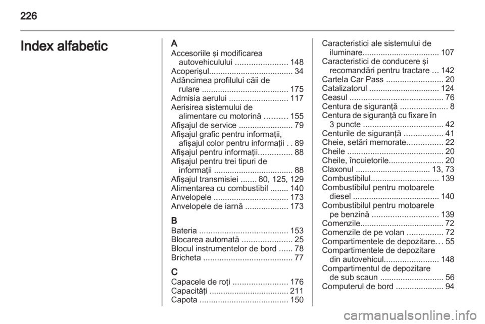 OPEL CORSA 2012  Manual de utilizare (in Romanian) 